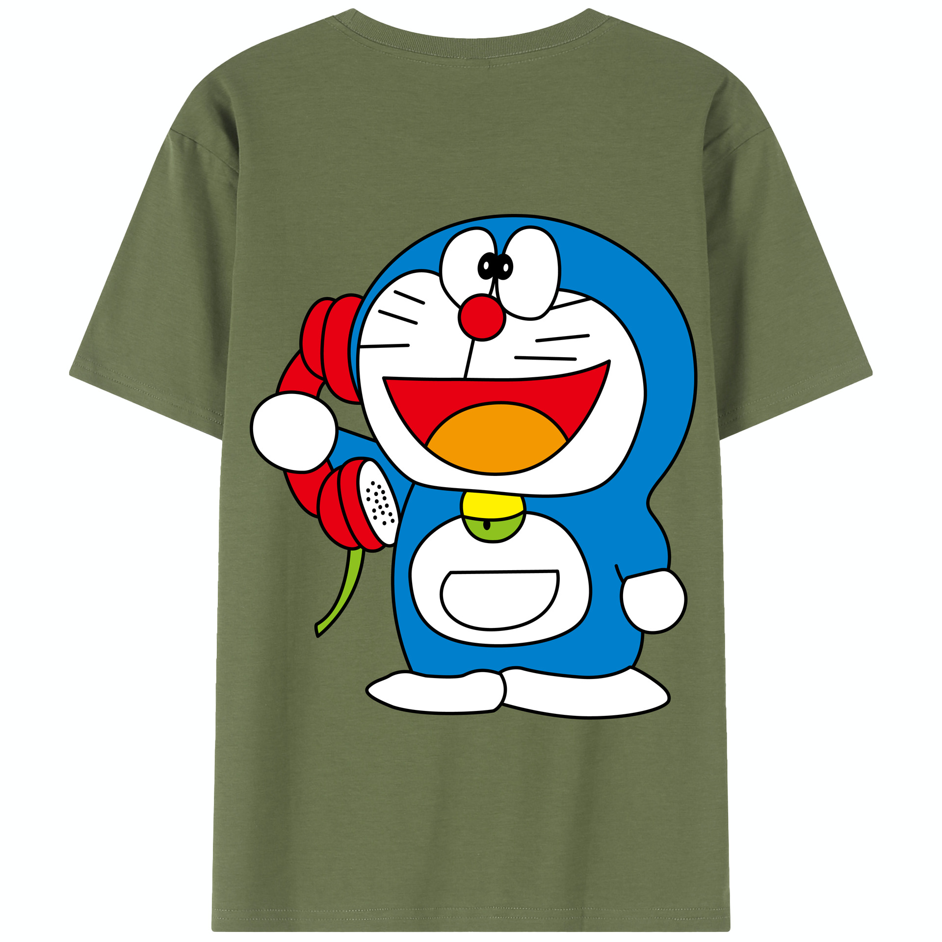 （画像用） ドラえもん Doraemon 綿100％半袖Tシャツ（背面プリント）